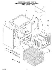 04 - Oven Chassis parts for Kitchenaid Range KESC300BBL1 from AppliancePartsPros.com