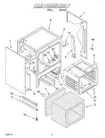 03 - Oven Chassis parts for Kitchenaid Range KERC607EWH4 from AppliancePartsPros.com
