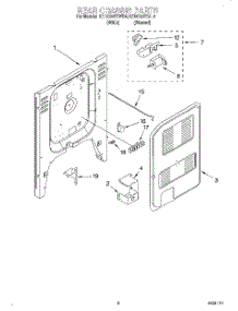05 - Rear Chassis parts for Kitchenaid Range KERC607EWH4 from AppliancePartsPros.com