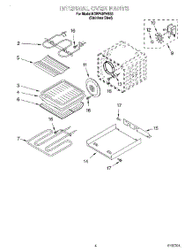 03 - Internal Oven parts for Kitchenaid Range KDRP407HSS3 from AppliancePartsPros.com