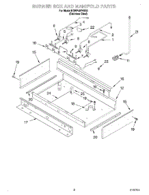07 - Burner Box And Manifold parts for Kitchenaid Range KDRP407HSS3 from AppliancePartsPros.com