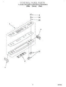02 - Control Panel parts for Kitchenaid Range KESC300BWH4 from AppliancePartsPros.com