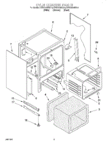 04 - Oven Chassis parts for Kitchenaid Range KESC300BAL4 from AppliancePartsPros.com