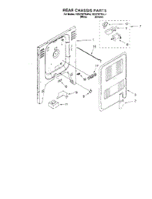 06 - Rear Chassis, Lit / Optional parts for Kitchenaid Range KESC300BAL4 from AppliancePartsPros.com