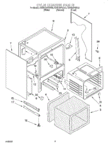 04 - Oven Chassis parts for Kitchenaid Range KESH307BAL9 from AppliancePartsPros.com