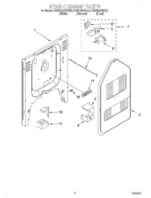 06 - Rear Chassis, Lit / Optional parts for Kitchenaid Range KESH307BAL9 from AppliancePartsPros.com