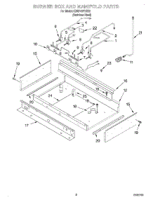 07 - Burner Box And Manifold parts for Kitchenaid Range KDRP407HSS2 from AppliancePartsPros.com
