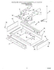 07 - Burner Box And Manifold parts for Kitchenaid Range KDRP407HSS1 from AppliancePartsPros.com