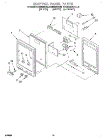07 - Control Panel parts for Kitchenaid Oven KEMS306XBL6 from AppliancePartsPros.com