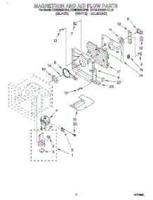 04 - Magnetron And Air Flow parts for Kitchenaid Oven KEMS306XWH6 from AppliancePartsPros.com