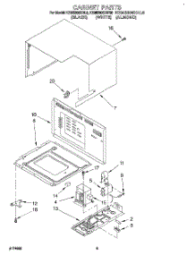 05 - Cabinet parts for Kitchenaid Oven KEMS306XWH6 from AppliancePartsPros.com
