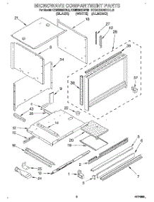 02 - Microwave Compartment parts for Kitchenaid Oven KEMS306XAL6 from AppliancePartsPros.com