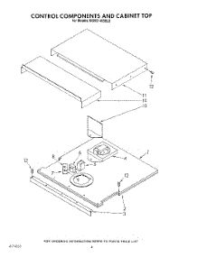 04 - Control Components And Cabinet Top parts for Kitchenaid Oven KGBS146SBL0 from AppliancePartsPros.com