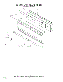 05 - Control Frame And Knobs parts for Kitchenaid Oven KGBS146SBL0 from AppliancePartsPros.com