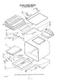 07 - Oven Liner parts for Kitchenaid Oven KGBS146SBL0 from AppliancePartsPros.com