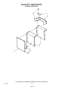 08 - Exhaust Vent parts for Kitchenaid Oven KGBS146SBL0 from AppliancePartsPros.com