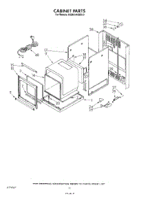 09 - Cabinet parts for Kitchenaid Oven KGBS146SBL0 from AppliancePartsPros.com