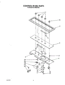 04 - Control Panel parts for Kitchenaid Cooktop KGCM860TBC1 from AppliancePartsPros.com