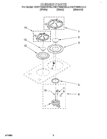 02 - Section parts for Kitchenaid Cooktop KGCT025AWH0 from AppliancePartsPros.com