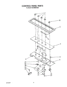 05 - Control Panel parts for Kitchenaid Cooktop KGCM860TBC0 from AppliancePartsPros.com