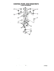 03 - Control Panel And Knob parts for Kitchenaid Cooktop KGCG260SOB0 from AppliancePartsPros.com