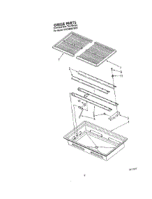 08 - Grille parts for Kitchenaid Cooktop KGCM860TBC0 from AppliancePartsPros.com