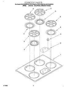 02 - Cooktop Parts parts for Kitchenaid Cooktop KGCS100SWH3 from AppliancePartsPros.com