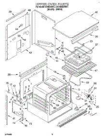 02 - Upper Oven parts for Kitchenaid Oven KEBI200BWH1 from AppliancePartsPros.com