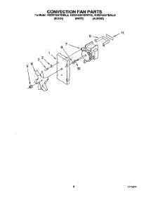 06 - Convection Fan parts for Kitchenaid Range KEDH207BWH2 from AppliancePartsPros.com