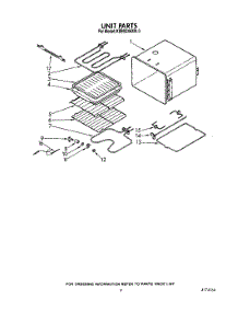 06 - Unit parts for Kitchenaid Oven KEBS246XBL0 from AppliancePartsPros.com