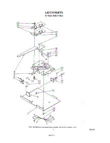 07 - Latch parts for Kitchenaid Oven KEMI371TBL0 from AppliancePartsPros.com