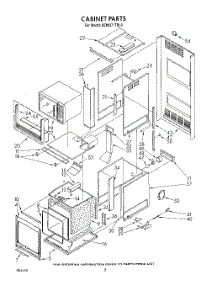 08 - Cabinet parts for Kitchenaid Oven KEMI371TBL0 from AppliancePartsPros.com