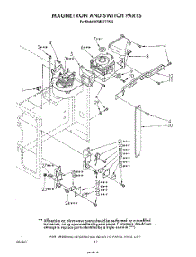 10 - Magnetron And Switch parts for Kitchenaid Oven KEMI371TBL0 from AppliancePartsPros.com