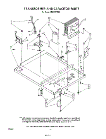 11 - Transformer And Capacitor parts for Kitchenaid Oven KEMI371TBL0 from AppliancePartsPros.com