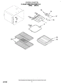 05 - Oven parts for Kitchenaid Range KERI500YAL3 from AppliancePartsPros.com