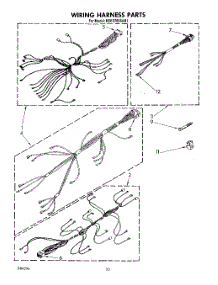 13 - Wiring Harness (Continued) parts for Kitchenaid Range KEES705SAB1 from AppliancePartsPros.com