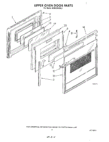 06 - Upper Over Door parts for Kitchenaid Oven KEBI200VBL2 from AppliancePartsPros.com