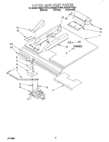 02 - Latch And Vent parts for Kitchenaid Oven KEBS177YWH3 from AppliancePartsPros.com