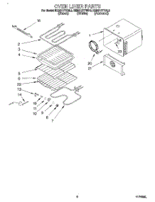 05 - Oven Liner parts for Kitchenaid Oven KEBS177YWH3 from AppliancePartsPros.com