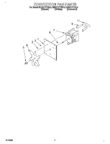 06 - Convection Fan parts for Kitchenaid Oven KEBS177YWH3 from AppliancePartsPros.com