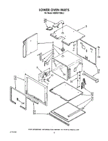 05 - Lower Oven parts for Kitchenaid Oven KEBS277XWH2 from AppliancePartsPros.com