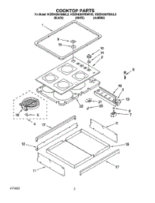 04 - Cooktop, Optional parts for Kitchenaid Range KEDH207BAL2 from AppliancePartsPros.com