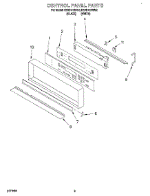 02 - Control Panel, Literature parts for Kitchenaid Oven KEBI141BBL2 from AppliancePartsPros.com