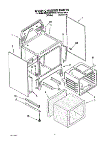 04 - Oven Chassis parts for Kitchenaid Range KERS507YAL0 from AppliancePartsPros.com