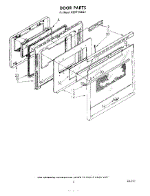 04 - Door parts for Kitchenaid Range KEDT105SBL1 from AppliancePartsPros.com
