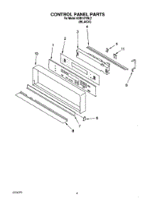 02 - Control Panel, Lit / Optional parts for Kitchenaid Oven KEBI141YBL2 from AppliancePartsPros.com