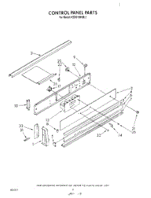 04 - Control Panel parts for Kitchenaid Range KEDS100VWH1 from AppliancePartsPros.com