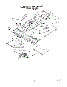 03 - Latch And Vent parts for Kitchenaid Oven KEBI141YBL2 from AppliancePartsPros.com