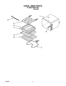04 - Oven Liner parts for Kitchenaid Oven KEBI141YBL2 from AppliancePartsPros.com