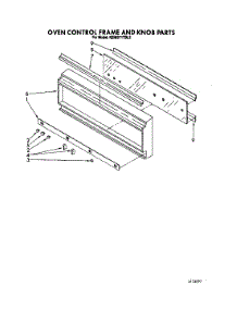 03 - Oven Control Frame And Knob parts for Kitchenaid Oven KEMI371TBL2 from AppliancePartsPros.com